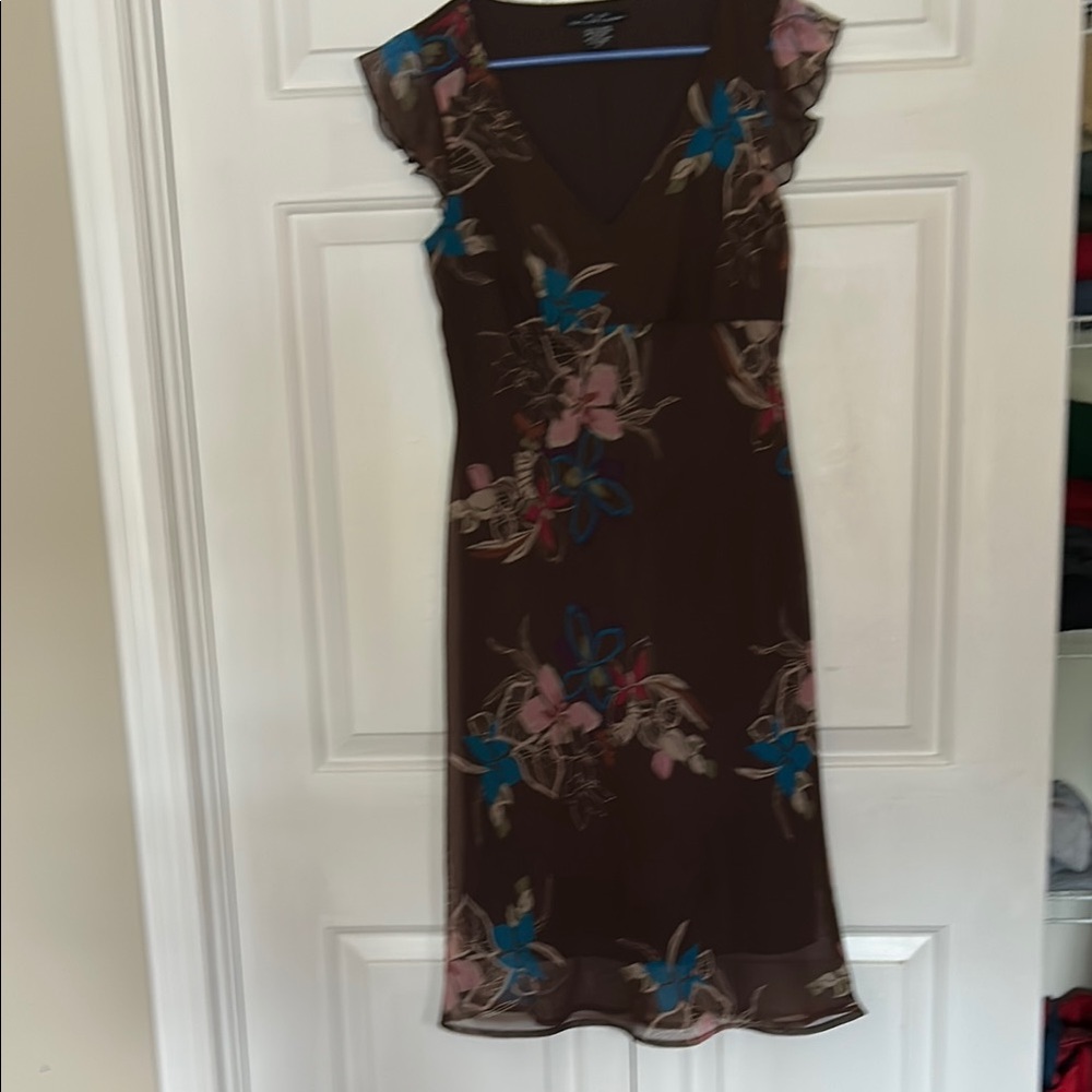 Floral Brown Dress